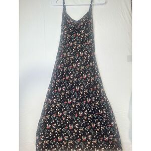 Lily Rose Floral Black Maxi dress, size XS